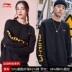 Áo Len Li Ning Nam Mùa Xuân Và Mùa Thu Dài Tay Nhung Mỏng In Hình Cặp Đôi Xu Hướng Áo Chui Đầu Rời Thể Thao Hàng Đầu Nữ Áo phông dài