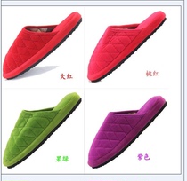 Winter home slippers cotton slippers non-slip couples drag men and women cartoon floor slippers corduroy cotton slippers