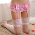 Sexy đen lụa cực cám dỗ nữ ren siêu mỏng rỗng phối cảnh quần lót vớ garter vớ dây nịt móc tất đẹp cho nữ Nịt Tất