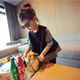 Áo sơ mi trẻ em cho bé gái búp bê dài tay 2018 mùa xuân và mùa thu Hàn Quốc sơ mi dài tay bé gái