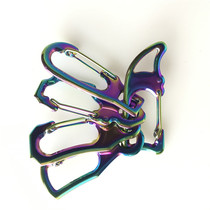 Carabiner outdoor multi-function lock water bottle hook d-buckle quick hang stainless steel keychain backpack hanging buckle