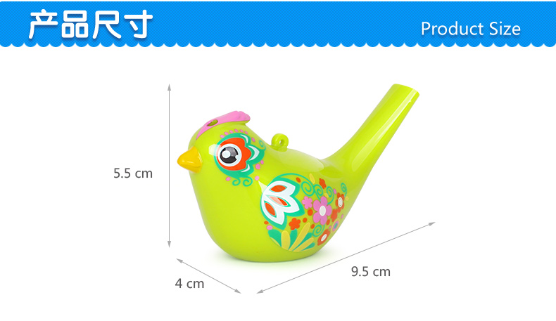Hui Le âm nhạc còi 529 sơn nước chim trẻ em đồ chơi trẻ em gió dụng cụ tắm nước trẻ em nước đồ chơi cho bé 1 tuổi