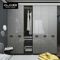 I Le whole house Bern modern integrated wardrobe tatami furniture cloakroom TV cabinet Wine cabinet Custom deposit