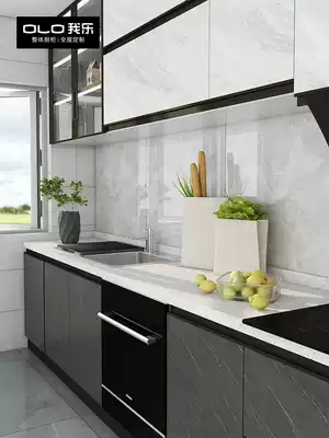 My Music whole cabinet Sartre modern simple whole kitchen cabinet storage custom home open quartz stone countertop