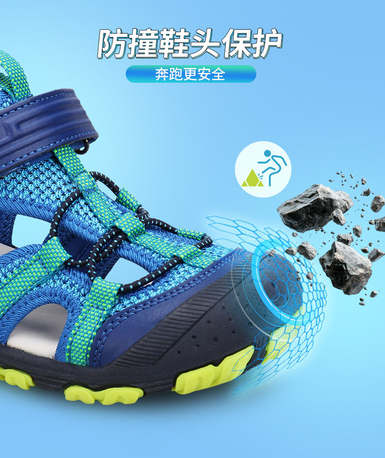 UOVO儿童凉鞋2026新款男童凉鞋夏季包头宝宝沙滩鞋中小童童鞋潮 — 6
