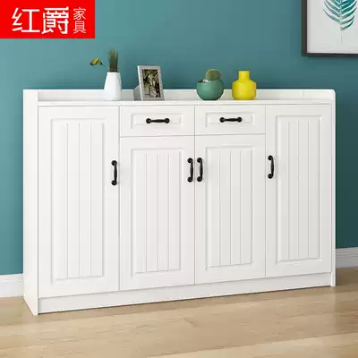 Shoe cabinet home door large capacity storage porch cabinet simple modern white partition door hall door Hall entrance storage cabinet