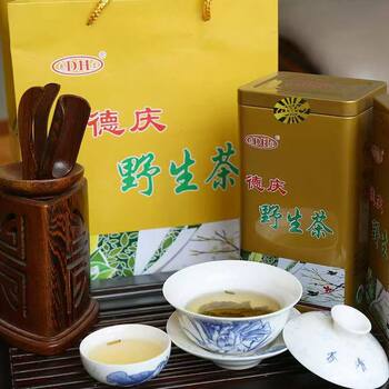 Deqing Donghong Wild Tea Deqing Green Tea Roasted Green Tea Pearl Tea Special Grade Canned 200g