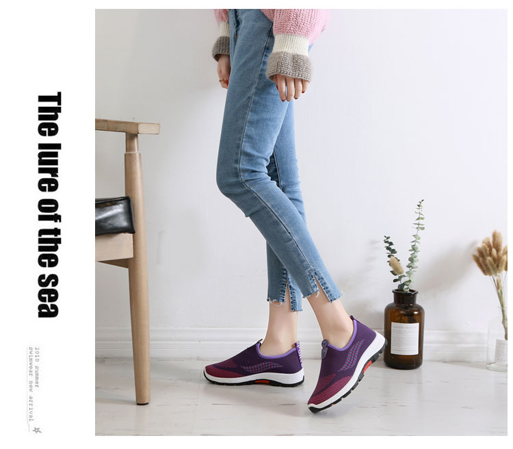 Xuân 2018 mới và giày vải Bắc Kinh cũ mới dành cho nữ thể thao và giải trí bằng phẳng đế thấp đế mềm không trơn trượt giày dép juno
