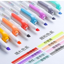Japanese zebra zebra WKT7 double-headed highlighter color department students use hand account marker fluorescent marker pen