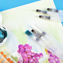 Transparent water brush solid watercolor painting water soluble lead pen nylon water storage