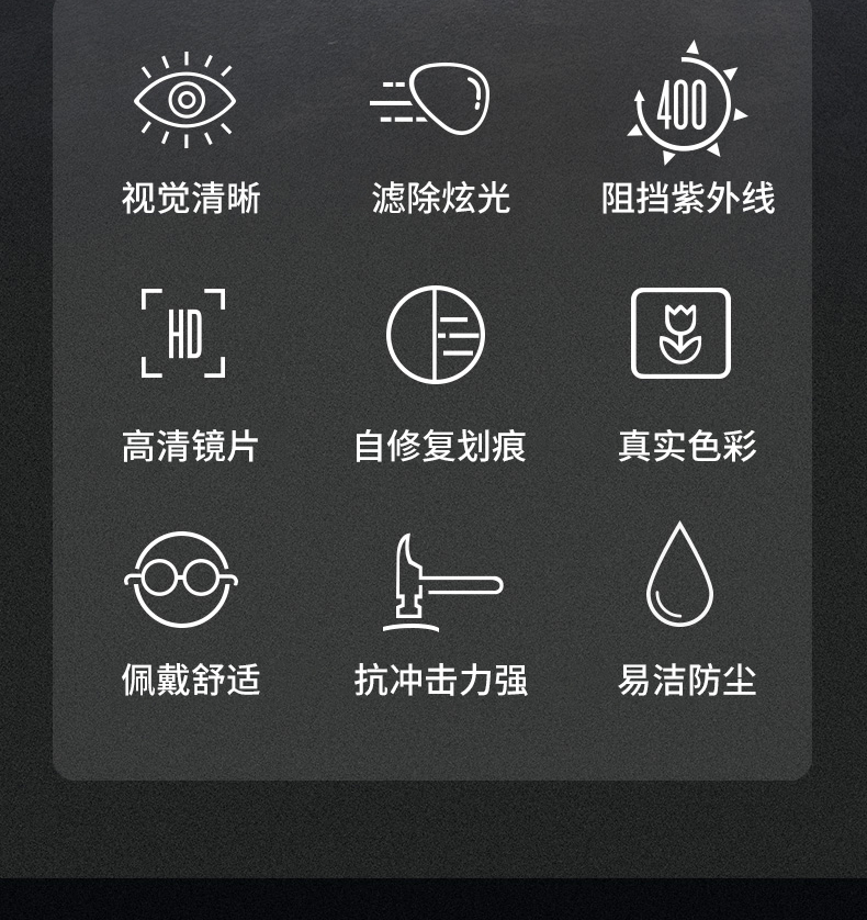 古奢 蛤蟆镜 偏光太阳镜 宝丽莱TAC镜片 图7