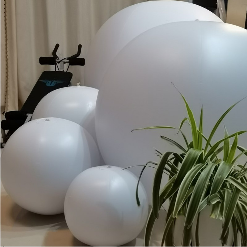 Color PVC white ball DIY ball Handmade inflatable hollow ball hanging ball Decorative ball Beach ball Transparent ball dojo