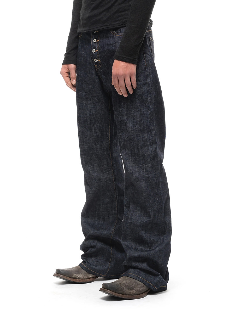 No faith studios straight leg slightly flared red-edge selvedge