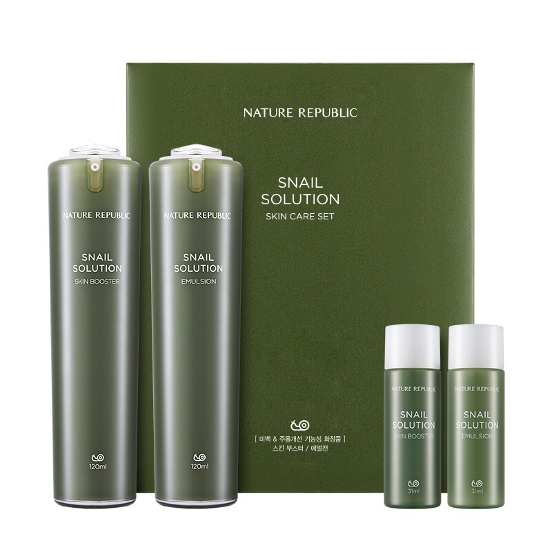Korea Counter Nature Republic Snail Lotion Moisturizing Moisturizing Care Set