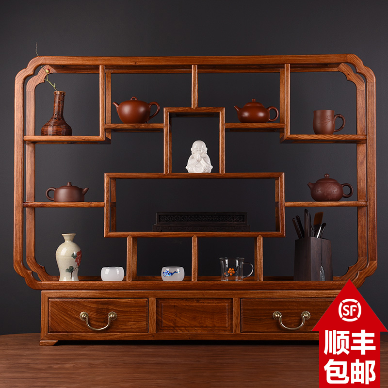 Bogu Xiaozu Solid Wood Tea Tea Tea Racks Tea Tea Tea Tekettle Racks Dobao Cable Chinese style