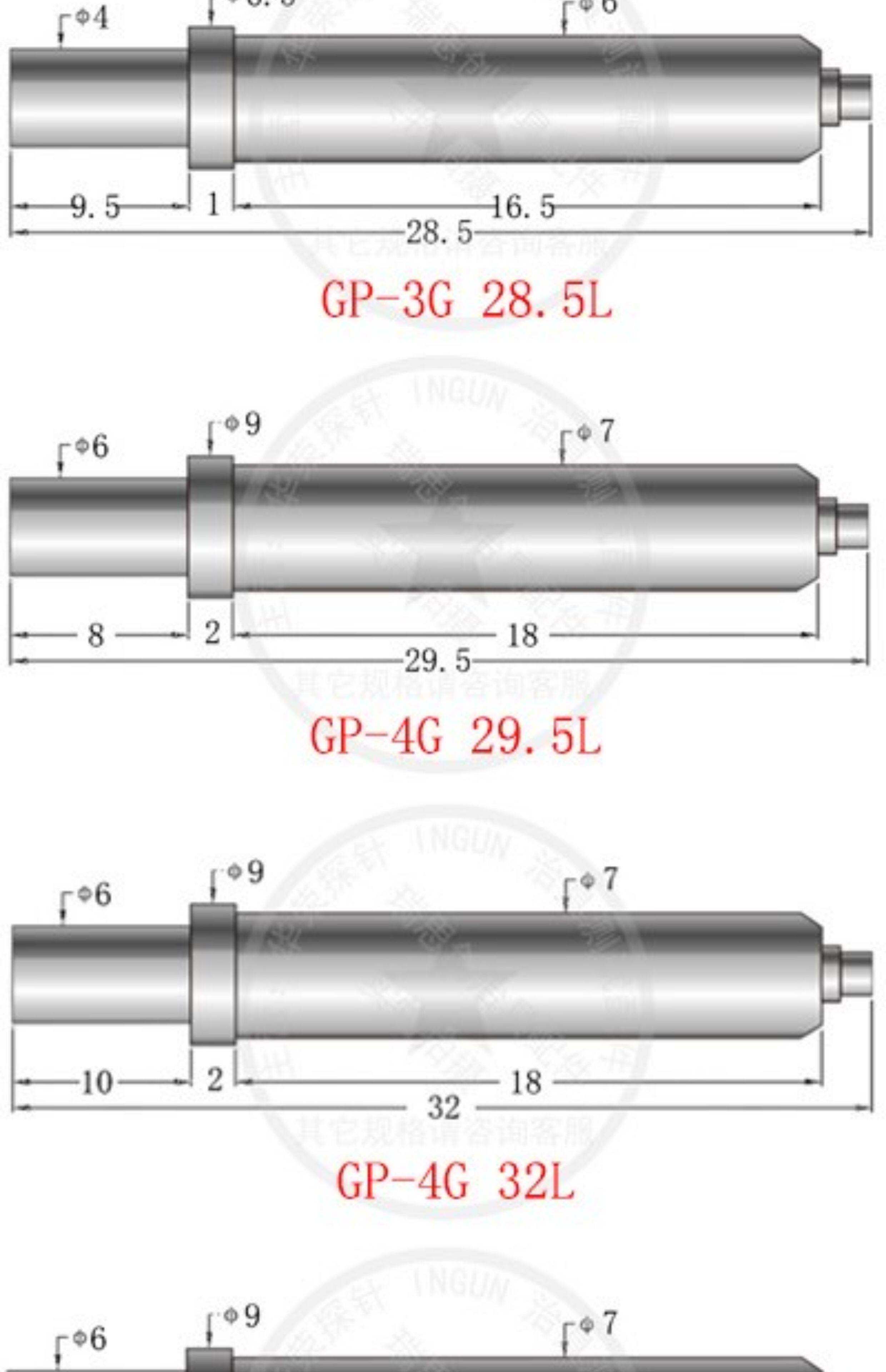 Spring Pin Support Fixture GP-2T Fixture Light Plate Positioning Pin PCB Spring Thimble Support ...