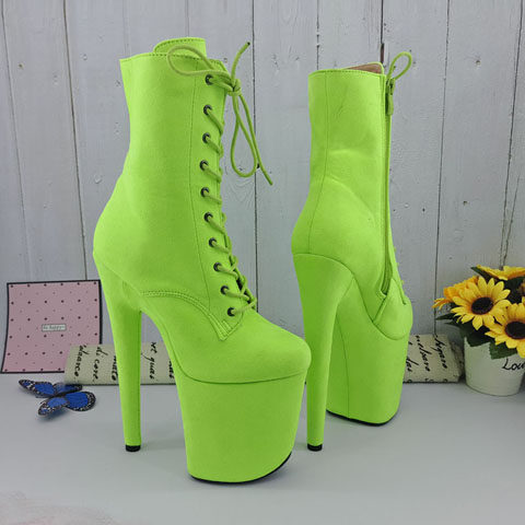 Leecabe new velvet high-heeled boots private custom-made sexy high-heeled shoes runway show high-heeled dancing shoes 3B