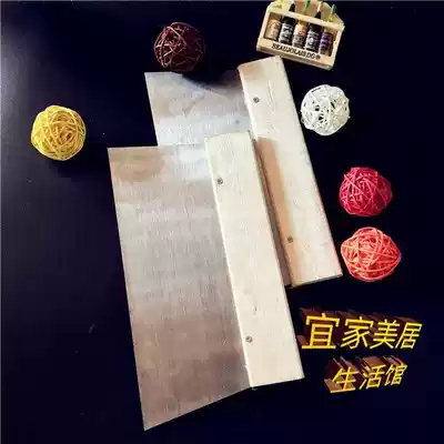 Wooden handle wide steel sheet large spatula puff blade gray knife oilman wall scraper scraper putty plate semi-steel batch