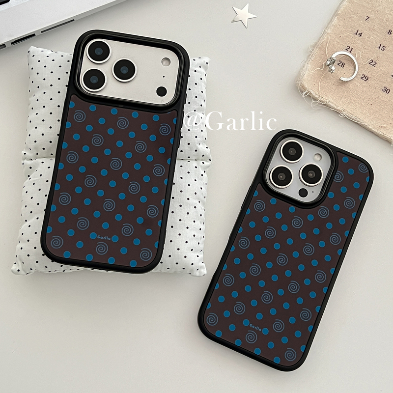 Garlic Original Polka Dot Design Suitable for 17Promax New Black-Edged Apple Phone Case 16Pro/15Promax Iphone13 Protective Case Anti-Fall Garlic Original Polka Dot Design Suitable for 17Promax New Black-Edged Apple Phone Case 16Pro/15Promax Iphone13 Protective Case Anti-Fall