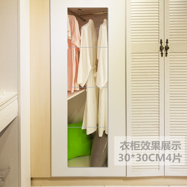 Gương toàn thân gương treo tường dán ký túc xá sinh viên tủ quần áo gương sàn gương phòng ngủ phù hợp gương tường gương - Gương gương trang điểm có đèn