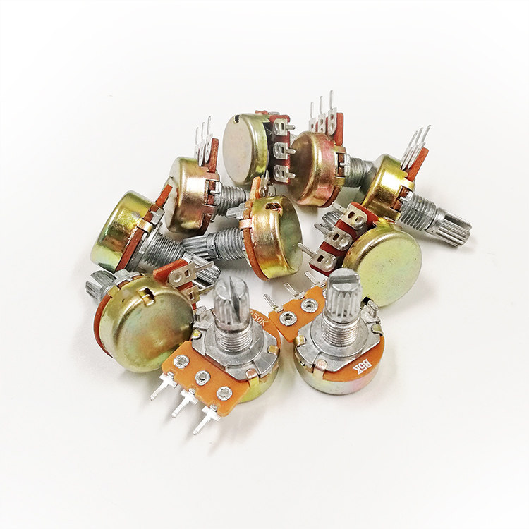 WH148 type single joint potentiometers B1K European -B1M European potentiometers High quality single-union potentiometers handle length 15mm