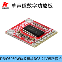 DC mono digital power amplifier board 30W LCD TV audio speaker power amplifier module Class D 12V 10W15W