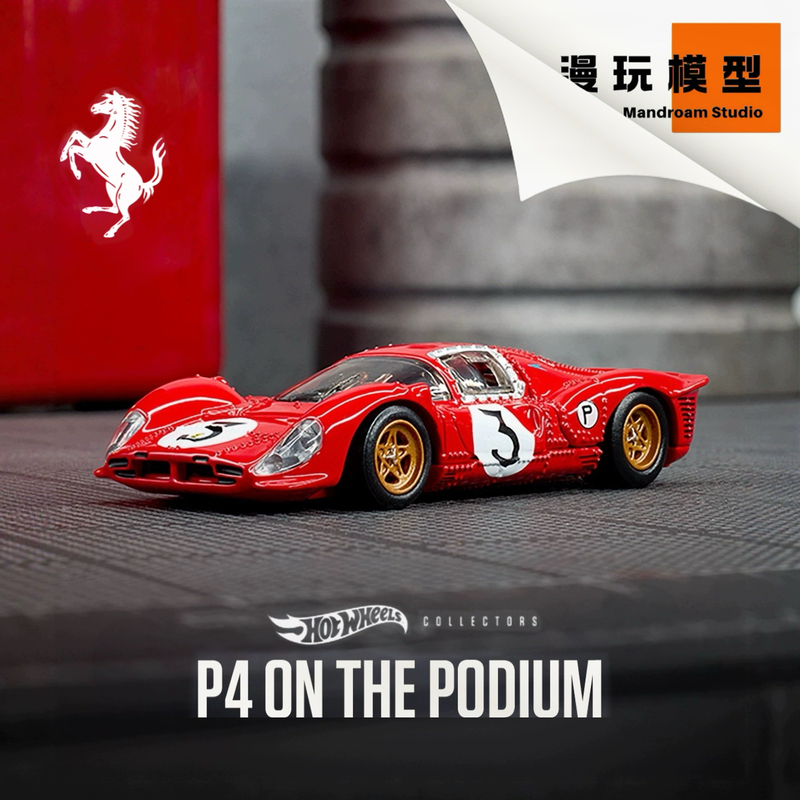 Hot Wheels Elite 1/64 1967 Ferrari 330 P4 Le Mans Racing Car