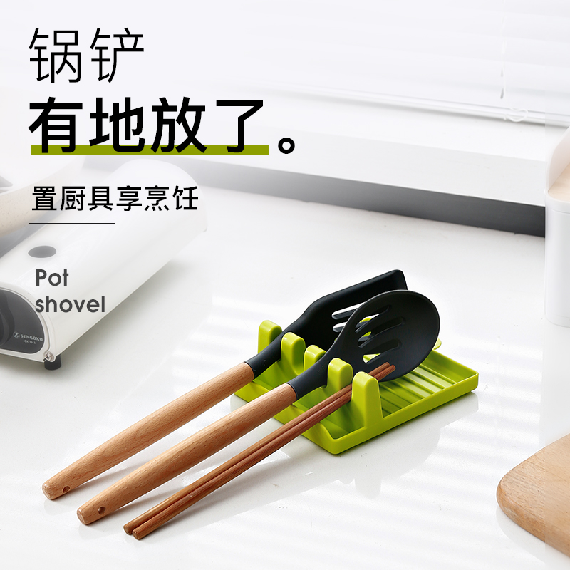 Pot shovel rack household kitchen utensils multi-functional punch-free creative floor rack rack spoon shovel rack