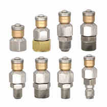 High pressure dredging rotating stainless steel water mouse municipal sewer pipe cleaning nozzle high pressure rotating mouse head