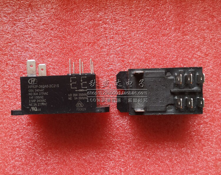 HF92F-240A6-2C21S 2C11S 2C11F 2C21F 240VAC 8-pin 30A
