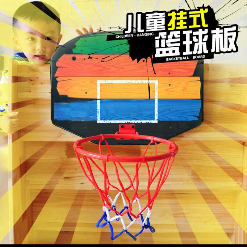 CHILDREN'S BASKET BALL HOLDER FREE OF PUNCH INDOOR HANGING BASKET CASE HOME 3-YEAR-OLD BOY TOY CAN FOLD THE BASKETBALL FRAME