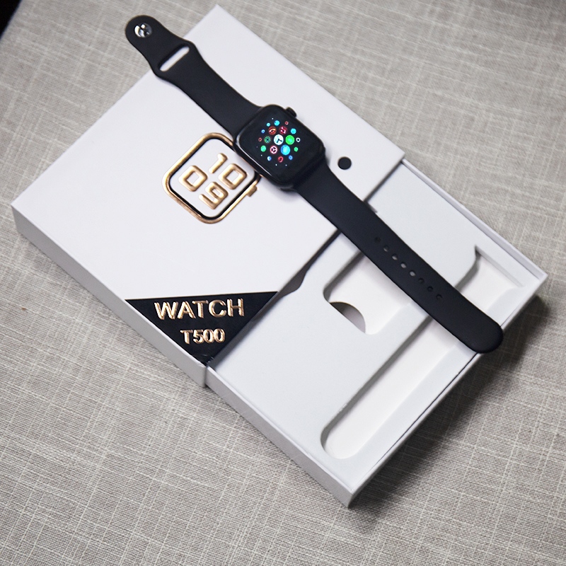 T500 smart watch male new high-match fifth-generation watch Bluetooth call sports information Huaqiangbei reminder touch screen Watch multi-function smart t500 bracelet FT50 smart watch