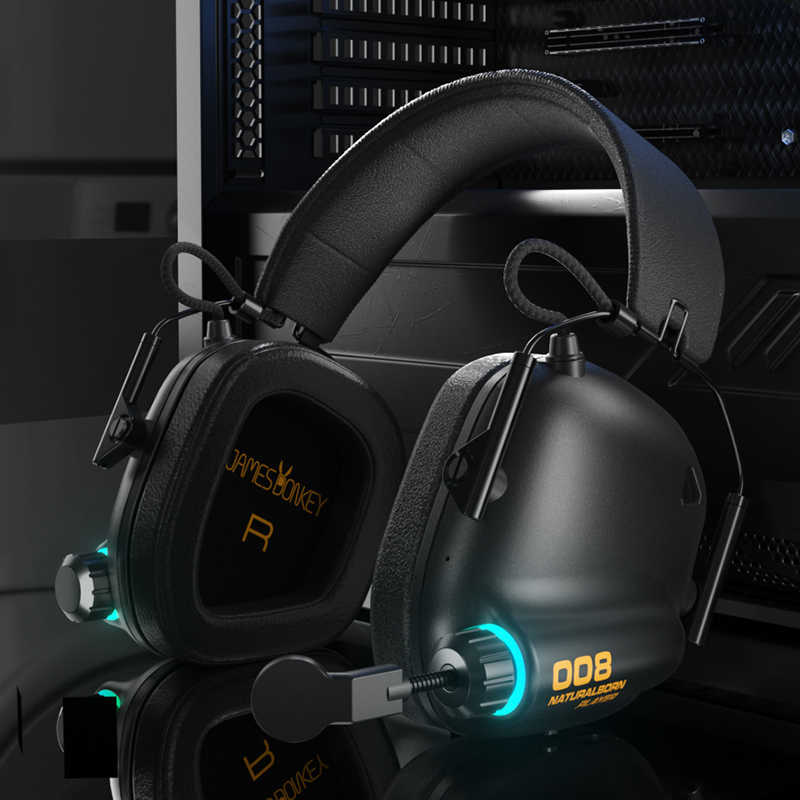 Jianlu 008 Tactical Gaming Headset Wired 7.1 Headset E-Sports Computer Headset Noise Reduction USB Microphone