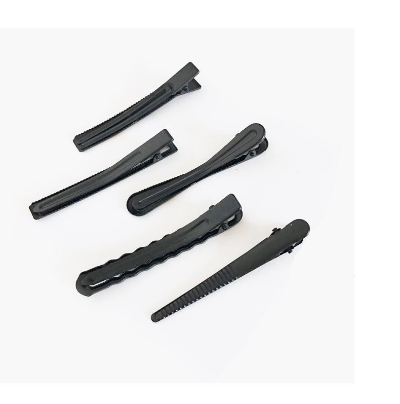 Bộ 5 cái kẹp tóc đen kẹp clip bên clip cong đơn giản thời trang gãy tóc clip bangs clip kẹp tóc phụ kiện tóc - Phụ kiện tóc phụ kiện tóc ngắn
