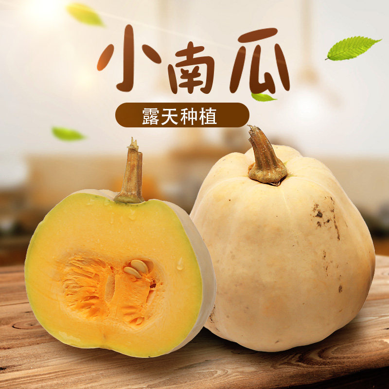 2022 Wenzhou Farm Small Pumpkin White Pumpkin Fresh Vegetables 5 catties Pack Sweet Waxy