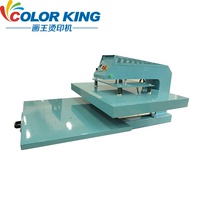 Pneumatic single-station bronzing machine 80 * 100cm pneumatic high-pressure press bronzing machine textile heat transfer printing machine