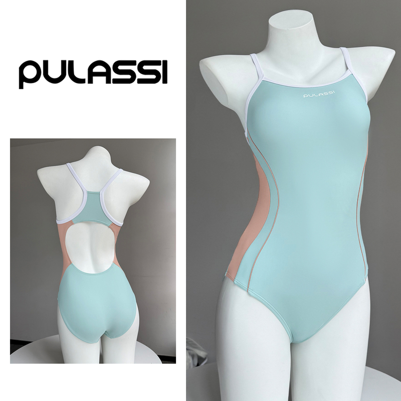 Pulassi Women's High-End Swimsuit 2026 New Model, One-Piece Racing Swimsuit for Swimming Pools, Women's Style
