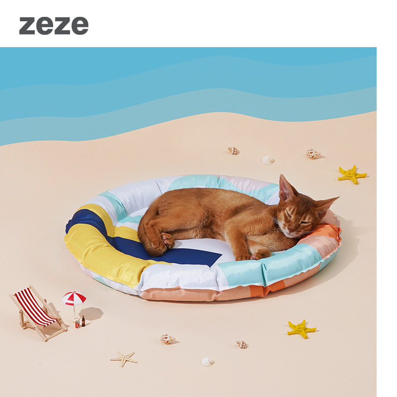 Pet New Kennel Boomey Sleep Cool Mat Summer Cat Cat Ice Cold Mat Kitty Supplies Abstract Geometric Ice Nest
