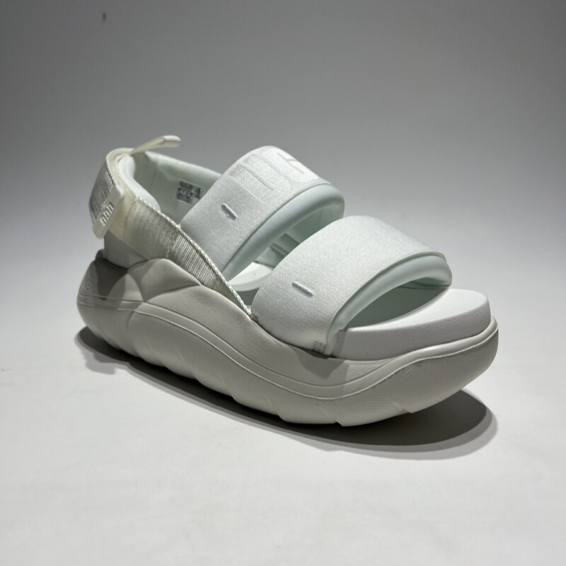 Authentic Ugg Women's Thick-Soled Height-Increasing Open-Toe Velcro Beach Sandals and Slippers 1136814 1152689