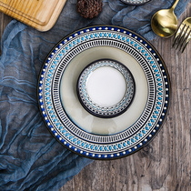 Jade Quan Danube tableware ceramic dishes dishes household dishes with soup bowl soup bowl to eat a single dish dish