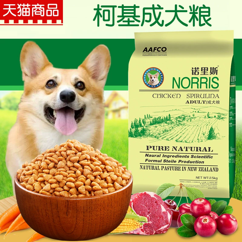 Thức ăn cho chó Norris _ Chó Corgi dành cho người lớn thức ăn đặc biệt 2,5kg kg 5 kg Thức ăn cho chó Corgi cho chó tự nhiên - Chó Staples