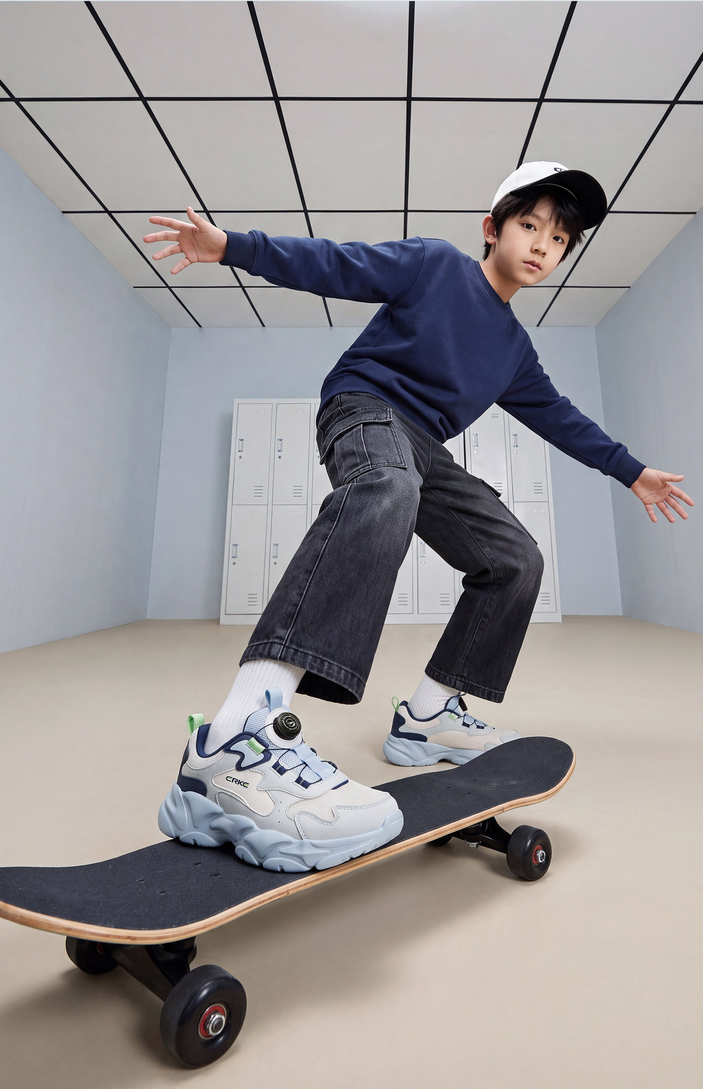 衍界4|鸿星尔克童鞋男童运动鞋秋季新款儿童鞋网面防滑青少年鞋子 — 8