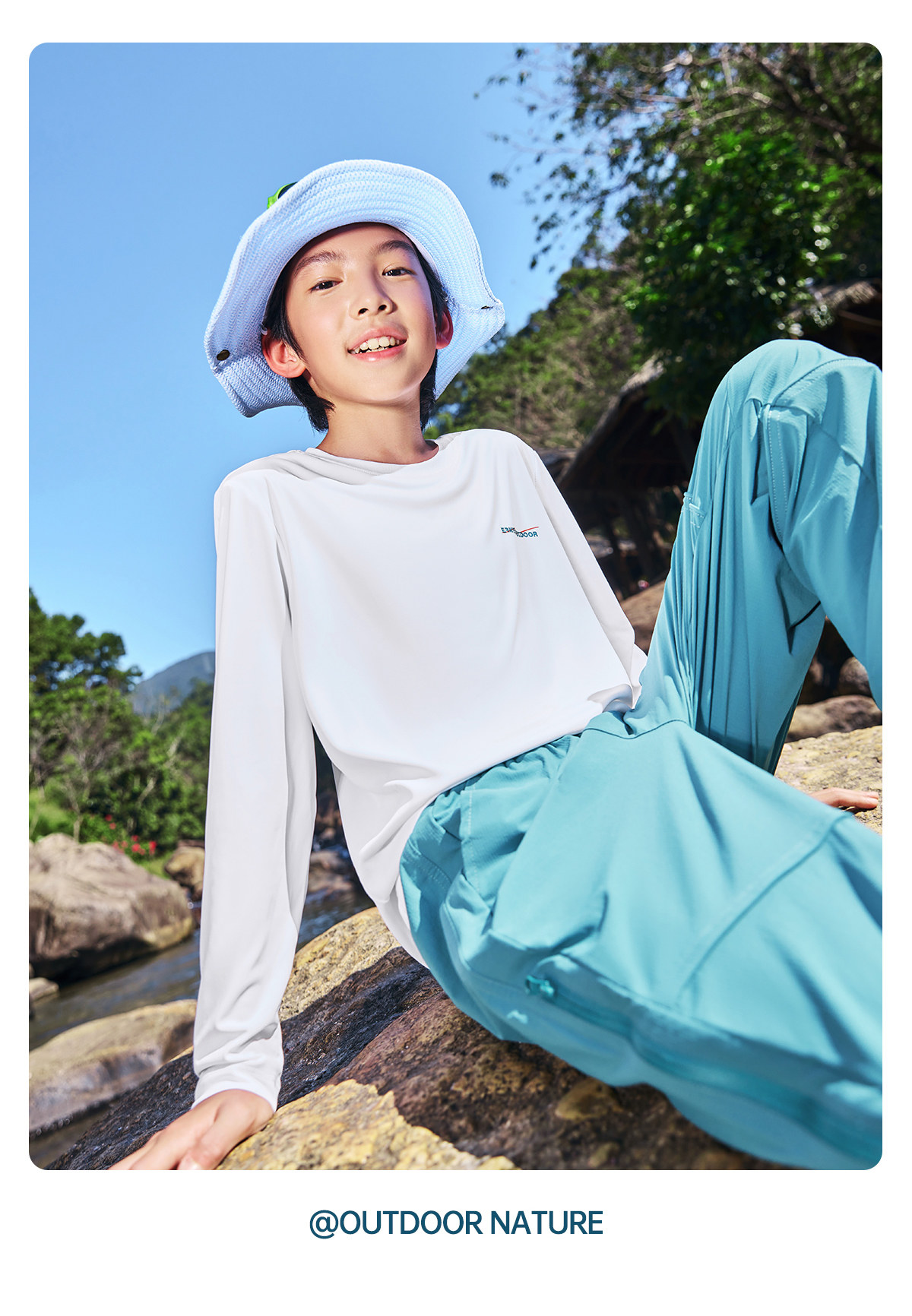 鸿星尔克童装儿童短袖T恤夏季男童长袖速干衣女童运动中大童夏装 — 59