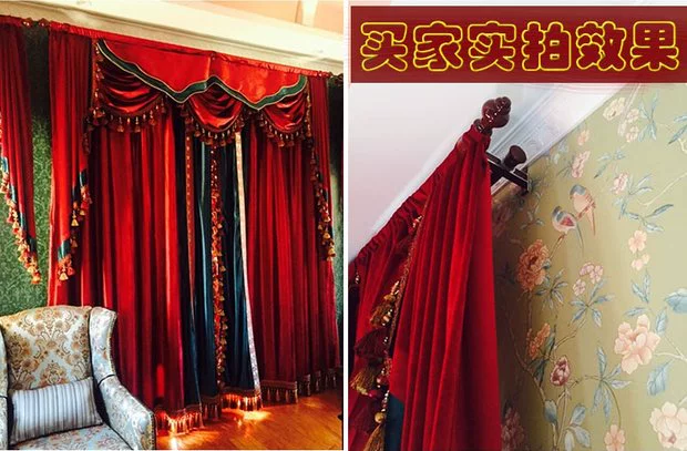 Hengda dày rèm thanh que La Mã đơn cực đôi cực rèm theo dõi đường sắt thẳng đường sắt đôi đường sắt uốn cong hợp kim nhôm câm - Phụ kiện rèm cửa