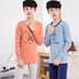 Teen đồ lót phù hợp với cậu bé quần quần áo cotton mùa thu mùa thu mỏng để giữ cho học sinh trung học cơ sở ấm nhấn quần áo mấu chốt đồ ngủ mùa đông. 