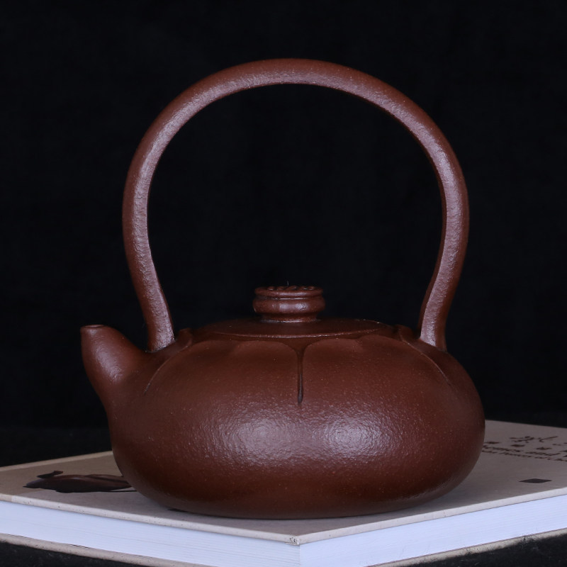 Taiwan Reflux Old Purple Cassera Mastermaster of the Cultural Revolution Early Jiang Roni handmade Ti-liang Lotus Seed Pot