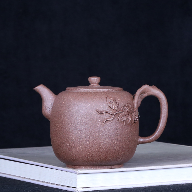 Taiwan Reflux Old Purple Sand Pot Famous master Ge Mingxian An early factory full handmade grape pot