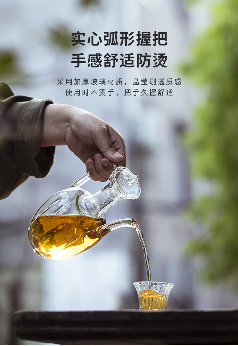 Tea set household manual imitation song dynasty style typeface cooked melon leng ewer heat - resistant glass teapot household electrical heating TaoLu teapot