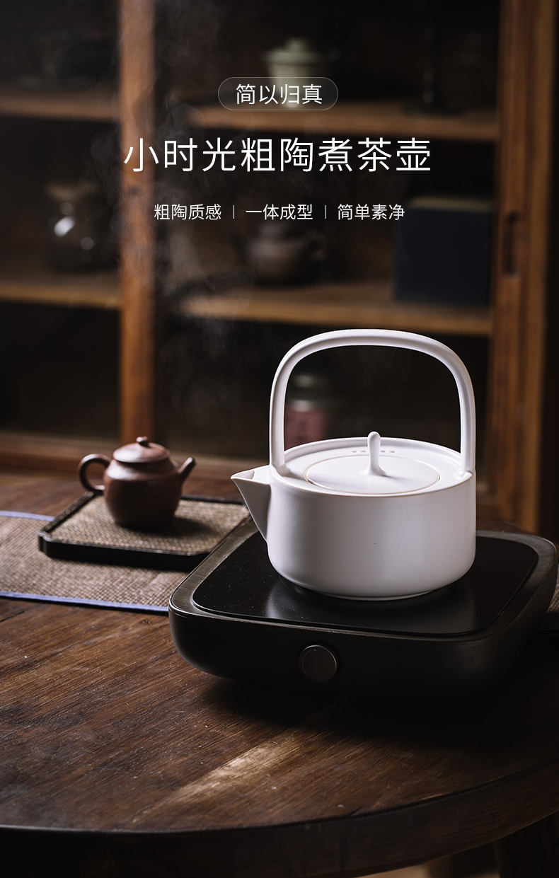 Cloud (coarse pottery kettle household electrical TaoLu boiled tea ware ceramic kung fu tea teapot single pot teapot