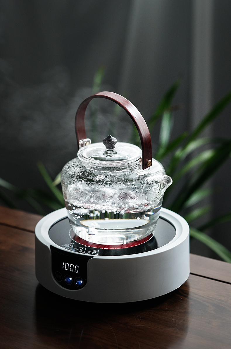 Cloud (Japanese real wood girder household heat resistant glass teapot cooked the teapot tea steamer TaoLu filter the teapot